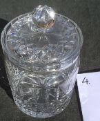 Cut Lead Crystal Candle - Sweet Jar - 15cm High 12.5cm Dia.- QTY 3
