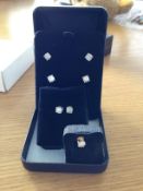 Large carat diamond earrings