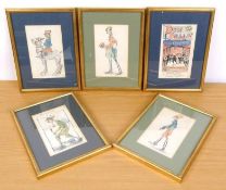 Five Framed Military Illustrations circa 19th Century
Differing subjects (5 items)