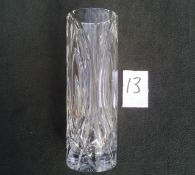 Cut Lead Crystal - Vase - 22cm high - 8cm Diameter