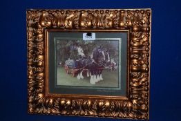 and Dray - circa 1960'sCourage Brewery Advertisement - Shire Horses 
and Dray - circa 1960's