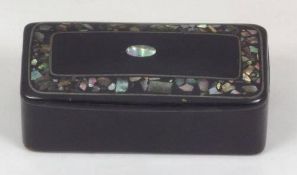 Paper Mache Mother of Pearl Snuff Box - c1820