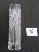 Cut Lead Crystal - Vase - 23cm high - 6.5cm Diameter