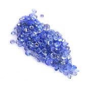 A stunning collection of Round Cut Tanzanite gemstones = 12 carat, these stones have been classified
