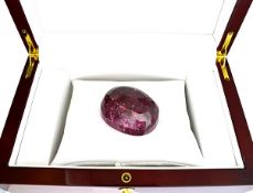 A 527.80 carat Oval Cut Ruby Gemstone. Appraisal value $1,585.00 approx £1,062.92