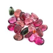 19 Muti-Colour Tourmaline gemstones 25.00ct. Appraisal value $2,517.00 approx £1,689.94