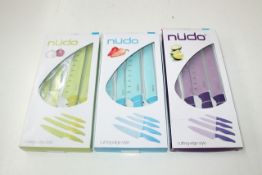 BRAND NEW NUDO CUTTING EDGE KNIFE SET IN BLUE