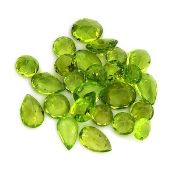 21x Mixed Cut Peridot Gems 25.76ct. Appraisal value $4,890.00 approx £3,275.32