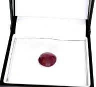 A Beautifully Shaped Oval Cut Ruby Gemstone 10.25ct. Appraisal value $2665.00 approx £1,793.16