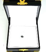 1.03ct Round Cut Rare Black Diamond Gemstone. Appraisal value $730.00 approx £489.54