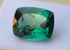 4.20ct Sea Green Natural Topaz. Gem valuation index scale for March 2015 $339.22 approx £227.51