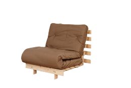 5 X Single Seat Mito Futon in Camel. Brand New Boxed