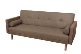 2 X Monroe Clic Clac sofabeds in Oatmeal. Brand New boxed