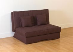 1 X 4ft Zig Zag Sofabed in Black Drill.  Brand New Boxed (picture is for style of sofa bed only)