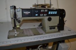 Brother DB2-B737-413 Flat Bed Sewing Machine (working)