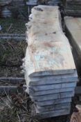 English Elm	Air Dried Over 2 years.	Planks:-	Qty	9	@	96	x	18	x	2	Approximatly	18.0	Cu ft
