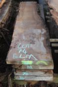 English Burr Elm	Air Dried Over 2 years.	Planks:-	Qty	4	@	84	x	18	x	2 1/4	Approximatly	7.9	Cu ft