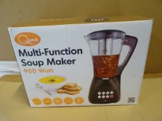 1 x Quest Multi Function 900 Watt Soup Maker. 1.7L, 900W, Skid Proof Feet, 7 function buttons,