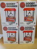 4 x Global Gizmos Goody Grabbers. 'Insert Plactic coins and try to grab some goodies before the