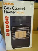 1 x Benross Gas Cabinet Heater 4.1KW. 3 Heat settings, Carry Handle, Energy Saving, Flame Failure