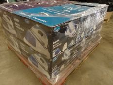 1 x Pallet (A12) to contain 16 x Quest 2600W Steam Generator Irons. High quality, aluminium