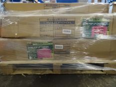 1 x Pallet (A33) To contain 9 x Garden Kraft Pop Up Gazebos. Boxed. Includes 3 x 3m, colours vary.