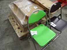1 x Pallet (A4) to contain approx. 20 x Paris Folding Chairs. High quality, Colours may Vary. RRP £