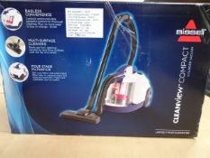 1 x Bissell Cleanview Compact Cylinder Vacuum cleaner. Bagless convenience, multi surface