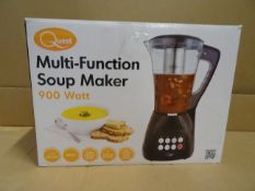 1 x Quest Multi Function 900 Watt Soup Maker. 1.7L, 900W, Skid Proof Feet, 7 function buttons,