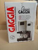 1x Gaggia Classic Espresso Machine - Brushed Stainless Steel. 
The Gaggia Classic is one of the best