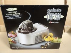 1 x Magimix Gelato Ice Cream Machine 2200. The large capacity Magimix Gelato Ice Cream Machine