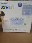 1 x Phillips Avent Microwave steam steriliser. Sterilises 4 bottles in just 2 minutes! Compact and