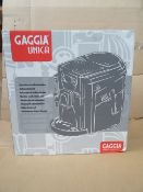 1 x Gaggia Unica R19933/70 fully automatic coffee machine. High Spec, High quality Coffee Machine.