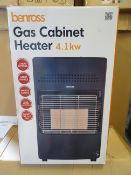 1 x Benross Gas Cabinet Heater 4.1KW. 3 Heat settings, Carry Handle, Energy Saving, Flame Failure