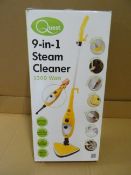 1 x Quest 9 in 1 Steam Cleaner 1300 Watts. Continuous steam ready to use in 30 seconds, cleans