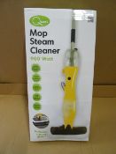 1 x Quest 900W Mop Steam Cleaner. 500Ml Easy to fill water tank, devours dirt and eliminated odours,
