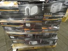 1 x Large Pallet (A17) to contain approx 68 x Russell Hobbs Toasters. To include 2 slice. Buxton,