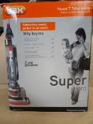 1 x Vax Power 7 Total Home Bagless Upright Vacuum Cleaner. Single cyclonic technology, 2200 watts, 4