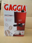 1 x Gaggia Espresso Colour Pure Coffee Maker. Durable stainless steel boiler to provide proper