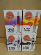 4 x Global Gizmos Lava Lamps. 16 Inch Tall. Relax and enjoy the peaceful, soothing effect of this