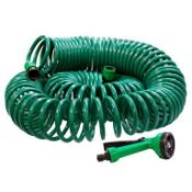 60x Garden Coiled Hose Pipe