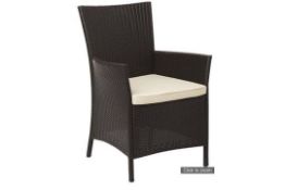 Bali Armchairs 2 pack - Boxed - 1 box = 90 x 51 x 36 - 17kg - opened and checked