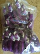 20 x Dark Purple Lightning Chargers for Apple Iphone/iPad.  GRADE: New	No Reserve