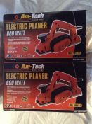 2 x Am-Tech Quality Tools 600 Watt Electric Planers. Powerful 600W Motor for outstandin