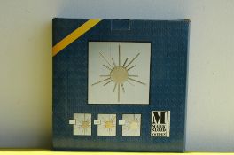 6 x Mark SolJd Sweden - Oxide - Star Shaped Metal hanging Light