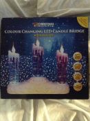 Colour Changing LED candle Bridge - with WITH GLITTER - Customer return_Boxed_Unchecked. NO VAT ON