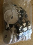 20 x White Lightning Chargers for Apple Iphone/iPad.  GRADE: New	No Reserve