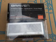 Braven HD Wireless Bluetooth Speaker.  GRADE: Ex-Display	No Reserve