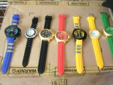 100pcs Brand new designer style watch , ladies & gents mixed selection rrp £9.99 each