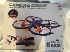 RC 2.4GHz 4CH 6 Axis GYRO Quadcopter with Camera- 6 Axis Gyro allows the easiest flight experience